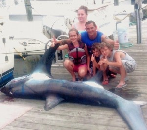 Shark fishing on Blue Chip Charters