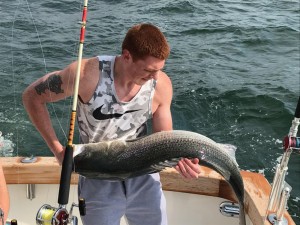 Point Pleasant Striped Bass Fishing on Blue Chip Charters